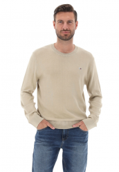 MAGLIONE MAGLIA MAGLIE UOMO TOMMY JEANS DM0DM18895 BEIGE ORI