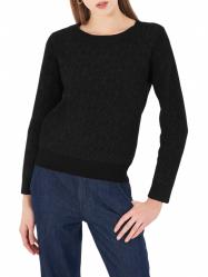 MAGLIA MAGLIONE MAGLIE DONNA YES ZEE M024 BE00 NERO ORIGINAL