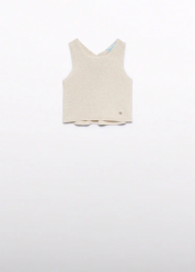 MAGLIA TOP CERIMONIA BAMBINA ABEL E LULA 5166 5166 2 BEIGE O