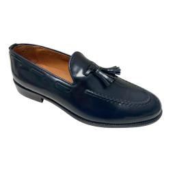 SCARPE MOCASSINO CERIMONIA UOMO CAMPANILE 9020 PELLE BLU ORI