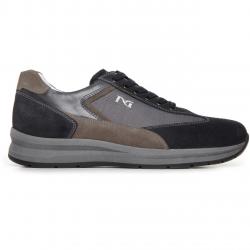 SCARPE CASUAL SNEAKERS UOMO NERO GIARDINI A705251U 200 PELLE