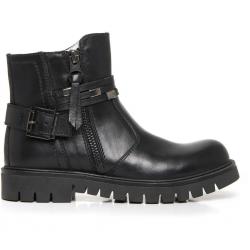 SCARPE STIVALI BAMBINA NERO GIARDINI ORIGINAL A732802F TEEN 