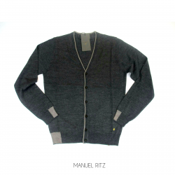 MAGLIA MAGLIE CARDIGAN UOMO MANUEL RITZ 2332M502 97 GRIGIO L