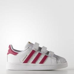SCARPE SNEAKERS BIMBA ADIDAS SUPERSTAR FOUNDATION B23639 PIN