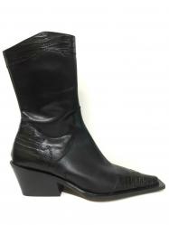 SCARPE STIVALI TRONCHETTO DONNA NERO GIARDINI ORIGINALE 0077