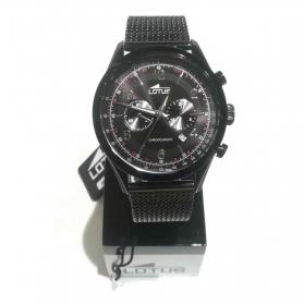OROLOGIO CRONOGRAFO UOMO LOTUS 18556 1 ACCIAIO 43 NERO 