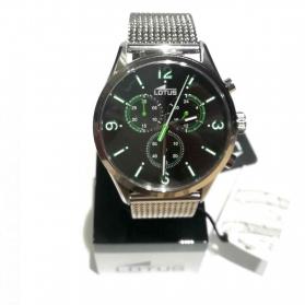 OROLOGIO CRONOGRAFO UOMO LOTUS 18637 B ACCIAIO 43 NERO 