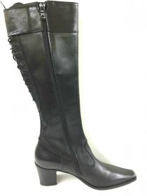 SCARPE STIVALI TRONCHETTO DONNA NERO GIARDINI 00610 NER