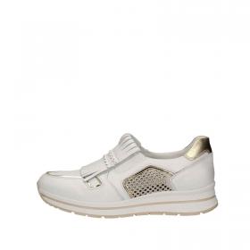 SCARPE SNEAKERS DONNA NERO GIARDINI P805240D 707 BIANCO PELLE PE