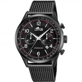 OROLOGIO CRONOGRAFO UOMO LOTUS 18556 1 ACCIAIO 43 NERO 