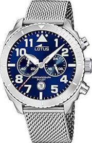 OROLOGIO CRONORAFO UOMO LOTUS 18704 1 ACCIAIO 44 BLU QU