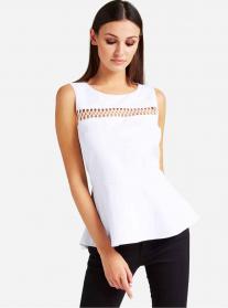 MAGLIA TOP BLUSA DONNA GUESS W92H77WB4H0 TWHT ORIGINALE