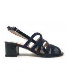 SCARPE SANDALO TACCO DONNA ENVAL SOFT 3298311 PELLE BLU ORIGINALE PE 2020