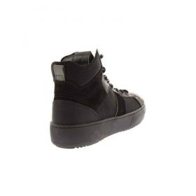 SCARPE SNEAKERS BIMBO NERO GIARDINI I033903M PELLE 100 