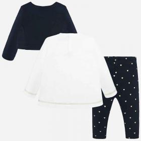 COMPLETO MAGLIA CARDIGAN LEGGINGS NEONATA MAYORAL 2742 28 COTONE ORIGINALE AI