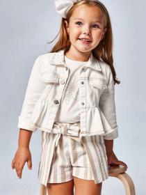 PANTALONCINO SHORTS BERMUDA BAMBINA MAYORAL 3208 COTONE