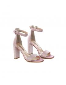 SCARPE SANDALO SANDALI TACCO DONNA ALBANO 4055 ROSA ORI