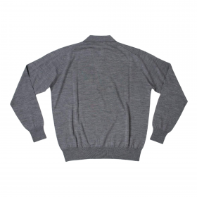 MAGLIA POLO CASUAL UOMO FERRANTE ZIP M29601 150 GRIGIO 