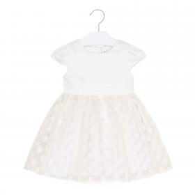 ABITO CERIMONIA VESTITO BAMBINA MAYORAL 3923 BIANCO ORI