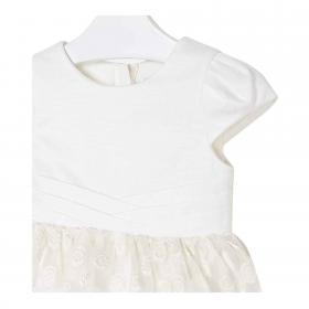 ABITO CERIMONIA VESTITO BAMBINA MAYORAL 3923 BIANCO ORI
