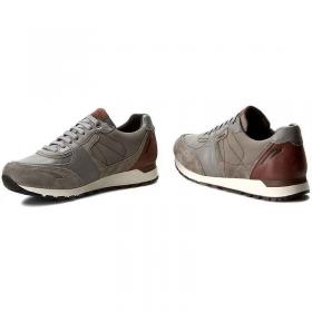 SCARPE SNEAKERS UOMO GEOX EMILDON U641RC 085FU PELLE GR