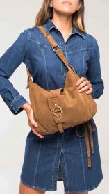 BORSA BORSE DONNA NERO GIARDINI I141035D PELLE MARRONE 339 ORIGINALE AI 2022