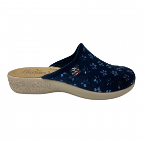 SCARPE PANTOFOLE CIABATTE DONNA FLY FLOT L3 Q95 5B BLU 