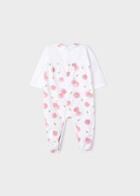 VESTITO PAGLIACCETTO PIGIAMA NEONATA MAYORAL 1602 20 BI