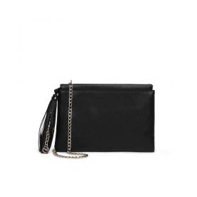 BORSA POCHETTE BORSE DONNA NERO GIARDINI E242106DE PELL