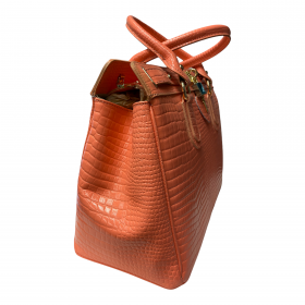 BORSA BORSE DONNA MEMU M1004 PELLE ROSA SALMONE ORIGINA