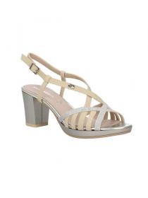 SCARPE SANDALO TACCO DONNA VALLEVERDE 38536 PELLE ARGEN