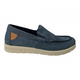 SCARPE MOCASSINO CASUAL UOMO FLYFLOT 93 158 YQ PELLE BL