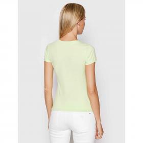 MAGLIA T SHIRT MAGLIE DONNA GUESS W2GI24KA0Q1 COTONE VERDE ORIGINALE PE 2022