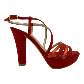 SCARPE SANDALO TACCO DECOLTE DONNA SOPHIE A702 ECO PELL