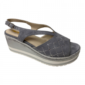 SCARPE SANDALI SANDALO DONNA MELLUSO HR70734 PELLE GRIG