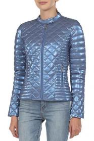 GIUBBINO PIUMINO GIUBBOTTO DONNA GUESS W2YL01KB7A0 BLU 