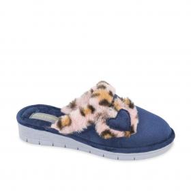 PANTOFOLE CIABATTE DONNA VALLEVERDE 55111 BLU ORIGINALE