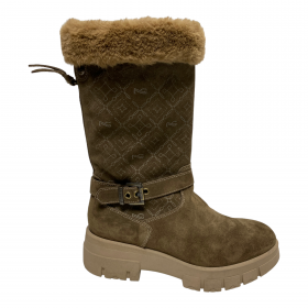 SCARPE STIVALE STIVALI DONNA NERO GIARDINI A909857D PELLE MARRONE ORIGINALE AI