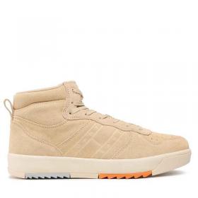 SCARPE SNEAKERS UOMO TOMMY JEANS EM0EM01072 PELLE BEIGE