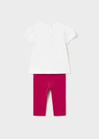 COMPLETO T SHIRT LEGGINGS NEONATA MAYORAL 1777 COTONE B