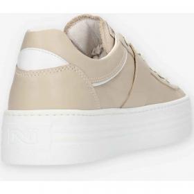 SCARPE SNEAKERS DONNA NERO GIARDINI E306522D PELLE 702 