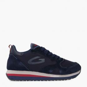 SCARPE SNEAKERS UOMO GUARDIANI WEN 0098 LOW M AGM009903 PELLE BLU ORIGINALE AI
