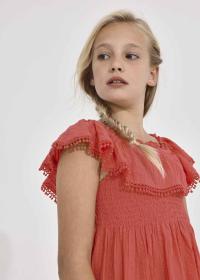 ABITO VESTITO ABITI RAGAZZA MAYORAL 6924 COTONE ARANCIO