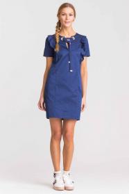 ABITO VESTITO ABITI DONNA MY TWIN TWINSET JS82QQ BLU OR