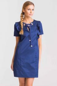 ABITO VESTITO ABITI DONNA MY TWIN TWINSET JS82QQ BLU OR