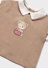 COMPLETO T SHIRT SHORT MAYORAL BAMBINO 1620 COTONE BIAN