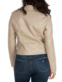 GIUBBINO GIACCA DONNA GUESS W3GL03WF8P0 ECO PELLE BEIGE
