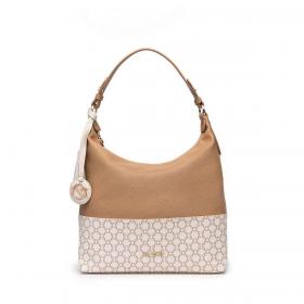 BORSA BORSE DONNA NERO GIARDINI E343043D ECO PELLE BEIGE ORIGINALE PE 2023