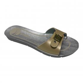 SCARPE CIABATTE DONNA INBLU ME000054 ME54 ECO PELLE PLATINO ORIGINALE PE 2023