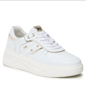 SCARPE SNEAKERS DONNA NERO GIARDINI I205380D 707 BIANCO